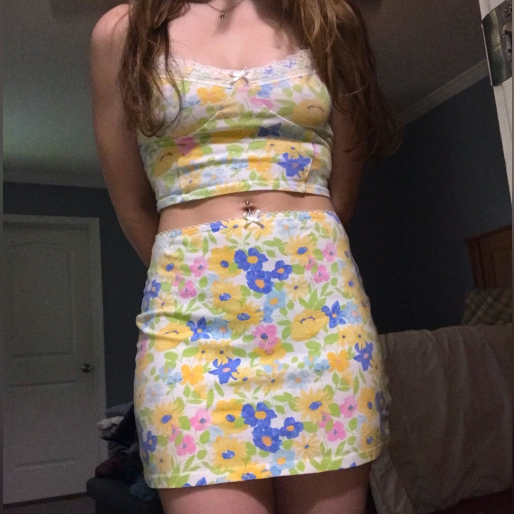Floral two-piece matching set